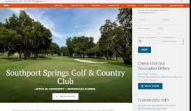 
							         Southport Springs Golf & Country Club | Sun Communities, Inc.								  
							    