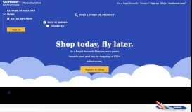 
							         Southwest Airlines Rapid Rewards Shopping: Shop Online & Earn ...								  
							    