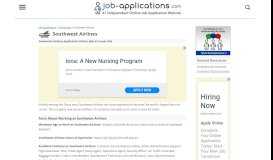 
							         Southwest Application, Jobs & Careers Online - Job-Applications.com								  
							    