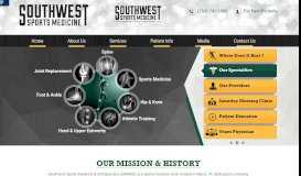 
							         Southwest Sports Medicine & Orthopaedics | Sports Medicine Waco, TX								  
							    