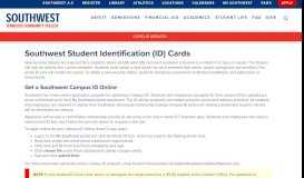 
							         Southwest Student Identification (ID) Cards								  
							    