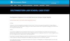 
							         Southwestern Law School Case Study | Collegiate Press								  
							    