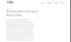 
							         Southwestern Surgery Associates - Arizona Community Surgeons								  
							    