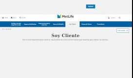 
							         Soy Cliente | MetLife								  
							    