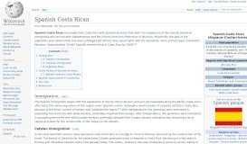 
							         Spanish Costa Rican - Wikipedia								  
							    