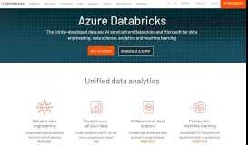 
							         Spark Analytics Platform for Azure - Databricks								  
							    