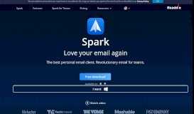 
							         Spark: The best email client for iPhone, iPad, Mac and Android								  
							    