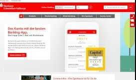 
							         Sparkasse Schweinfurt-Haßberge: Internet-Filiale								  
							    