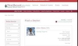 
							         Sparks Robert , DO | Find a Doctor | Northeast Regional Medical ...								  
							    