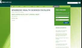 
							         Sparrow Health Science Pavilion - HealthTeam - Michigan State ...								  
							    