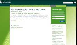 
							         Sparrow Professional Building - HealthTeam - Michigan State University								  
							    