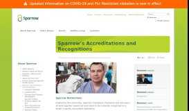 
							         Sparrow's Accreditations and Recognitions - Sparrow Health System								  
							    