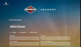 
							         Spartan Academy Create Account								  
							    