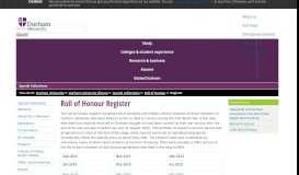 
							         Special Collections : Roll of Honour Register - Durham University								  
							    