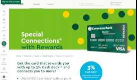 
							         Special Connections® with Rewards Credit Card | Commerce ...								  
							    