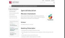 
							         Special Education — Albuquerque Public Schools								  
							    
