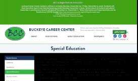 
							         Special Education - Buckeye Career Center								  
							    