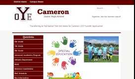 
							         Special Education - Cameron Independent School District								  
							    