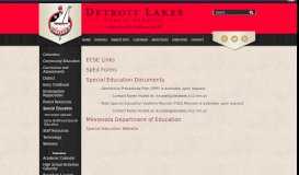 
							         Special Education | Detroit Lakes School District								  
							    