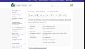 
							         Special Education District Profile | Wisconsin Department of Public ...								  
							    