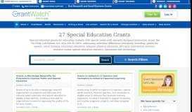 
							         Special Education Grants - GrantWatch								  
							    