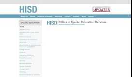 
							         Special Education / Home - HISD								  
							    