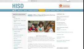 
							         Special Education / Home - Houston - Houston ISD								  
							    