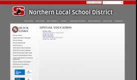 
							         Special Education - Northern Local School District								  
							    