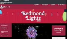 
							         Special Event - City of Redmond - Redmond Lights								  
							    