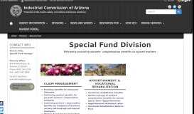 
							         Special Fund | Industrial Commission of Arizona								  
							    