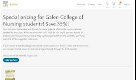 
							         Special pricing for Galen College of Nursing ... - Evolve - Elsevier								  
							    