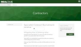 
							         Specialist Contract Recruitment - Contractors | Real Time Recruitment ...								  
							    