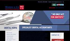 
							         SPECIALIST DENTAL ACCOUNTANTS | Morris & Co | Cheshire								  
							    