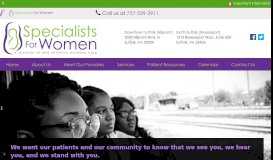 
							         Specialists For Women								  
							    