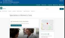 
							         Specialists in Women's Care | Ob and Gyn Care								  
							    