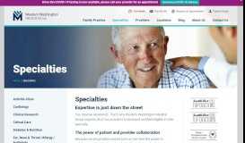 
							         Specialties | Family Medicine - Western Washington Medical Group								  
							    