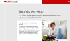 
							         Specialty Pharmacy Services | CVS Health								  
							    