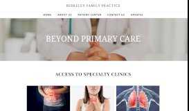 
							         Specialty Services - Berkeley Family Practice, LLC								  
							    