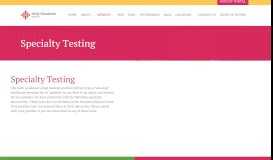 
							         Specialty Testing - Kelly Goodman Group								  
							    