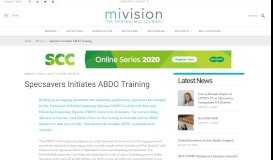 
							         Specsavers Initiates ABDO Training - mivision								  
							    