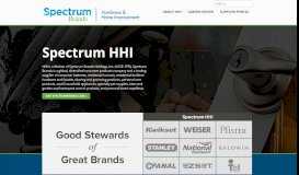 
							         Spectrum Brand Hardware & Home Improvement | SpectrumHHI								  
							    
