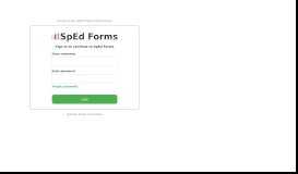 
							         SpEd Forms Login								  
							    