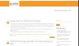 
							         SPEDION Portal App – SPEDION Blog								  
							    