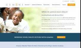
							         Speech-Language Delay – GemIIni Educational Systems								  
							    