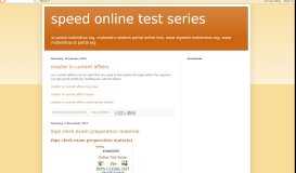 
							         speed online test series								  
							    