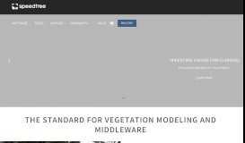 
							         SpeedTree – 3D Vegetation Modeling and Middleware								  
							    