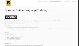 
							         Speexx: Online Language Training - the IRC Learning Portal!								  
							    