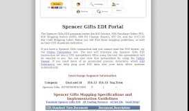 
							         Spencer Gifts EDI Mapping Guidelines, Requirements and EDI ...								  
							    