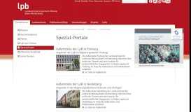 
							         Spezial-Portale - Landeszentrale für politische Bildung Baden ...								  
							    