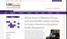 
							         SPH & School of Medicine Partner with AmeriHealth Caritas ...								  
							    